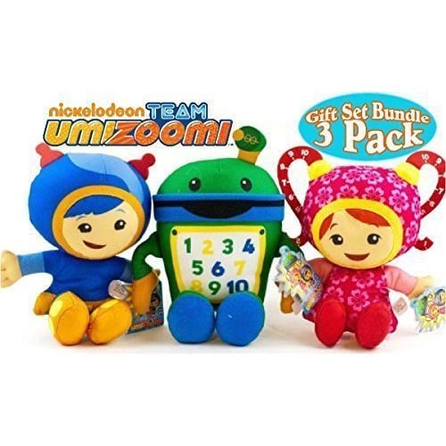 Fisher Price TEAM UMIZOOMI Bot MILLI Geo 8"plush toy set of 3 Kids Gift UK Sell 