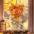 thumbnail image 2 of Fall Wreaths for Front Door, Fall Teardrop Swag Artificial Maple Leaves Wreath for Indoor Outdoor Farmhouse Home Wall Window Festival Wedding Decor, 2 of 5