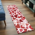 thumbnail image 4 of Red Heart Washable Area Rug 2 x 6 ft Valentine's Day, Soft Non Slip Rugs Stain Repellent Indoor Felt Carpet for Living Dining Room Bedroom Home Office, 4 of 9
