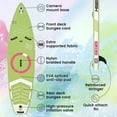 thumbnail image 2 of Inflatable Stand Up Paddle Board 11'x34"x6" With Premium SUP Accessories & Backpack, Wide Stance, Bottom Fin for Paddling, Paddle, Leash, Surf Control, Non-Slip Deck for Youth & Adult, 2 of 9