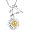 thumbnail image 4 of Sunflower Urn Necklace for Ashes Cremation Jewelry Daisy Flower Urn Ashes Necklace for Women for Human Ashes Memorial Keepsake Pendant, 4 of 7