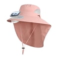 thumbnail image 1 of Sombrero de exterior para niños con ventilador solar, recargable, ajustable, versátil y transpirable. Rosa, 1 of 8