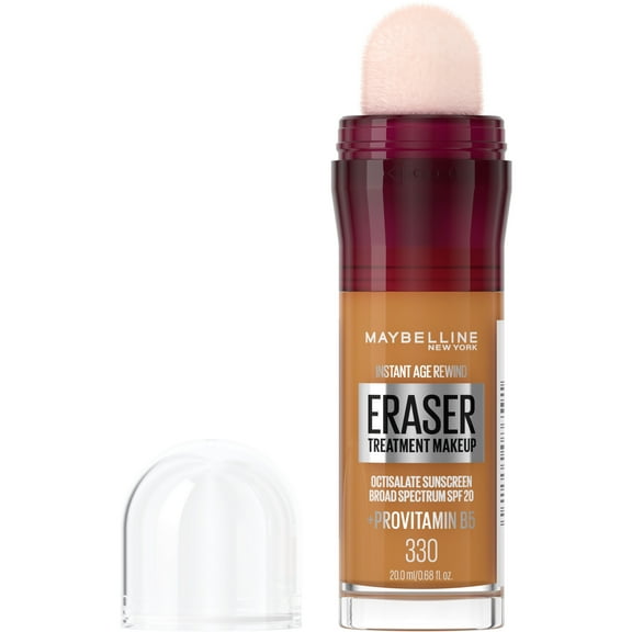 Maybelline Instant Age Rewind Eraser Treatment Foundation Makeup, SPF 20, 330, 0.68 fl oz