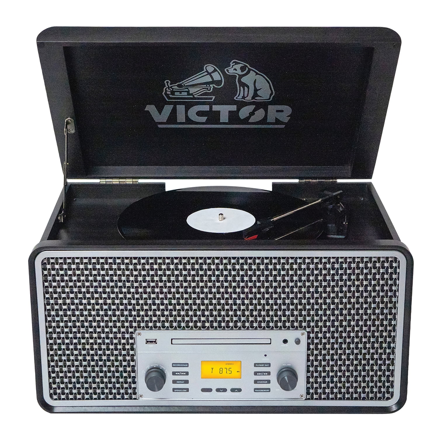 Victor, Monument 8-in-1 Turntable Music Center, VWRP-5000