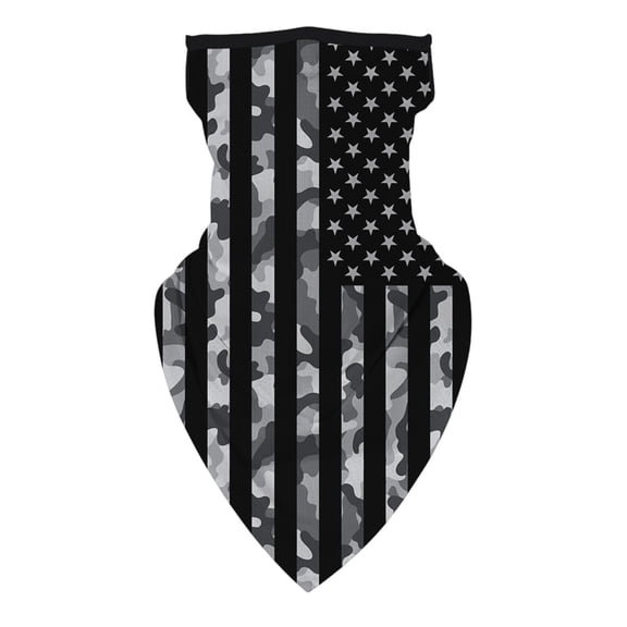 Shadoumai Neck Gaiter Face Mask Bandanas for Men Women UV Face Scarf Cover Ear Loop Hole Facemask for Fishing Running Cycling