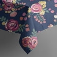 thumbnail image 5 of Pioneer Flower Floral Print Pattern Square Tablecloth,Waterproof Square Table Cover,Wipeable Spillproof Washable Table Cover for Home Kitchen Party Decor 42"X42"(107x107cm), 5 of 6