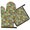 Rooster and Barn, variant on Rooster and Pumpkin Blue Pattern Oven Mitts and Pot Holder Sets 1 Pcs for Kitchen Baking, Cooking and Grilling, Heat Resistant Up To 392 °F
