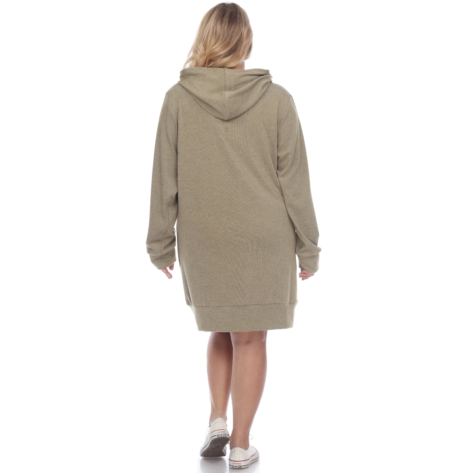 White Mark Women's Hoodie Sweatshirt Dress Fleece Material Various Sizes Available