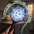 thumbnail image 5 of LAVA Electric Fly Swatter Handheld Mosquito Racket with 3-Layer Safety Mesh, Battery Operated Insect Killer for Indoor Outdoor Use, Large Size Tennis Killing Zap (Blue), 5 of 8