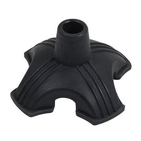 Healthline Trading Quad Cane Tip Replacement – Self-Standing 4-Prong Rubber Walking Cane Base, Non-Slip Support Stabilizer for 3/4" Tubing