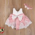 thumbnail image 1 of Robe de Demoiselle d'Honneur Princesse Été Tutu Anniversaire Fête Robes Baptême Dentelle Mariage Enfants Robe de Soirée Formelle 18-24 Mois, 1 of 6