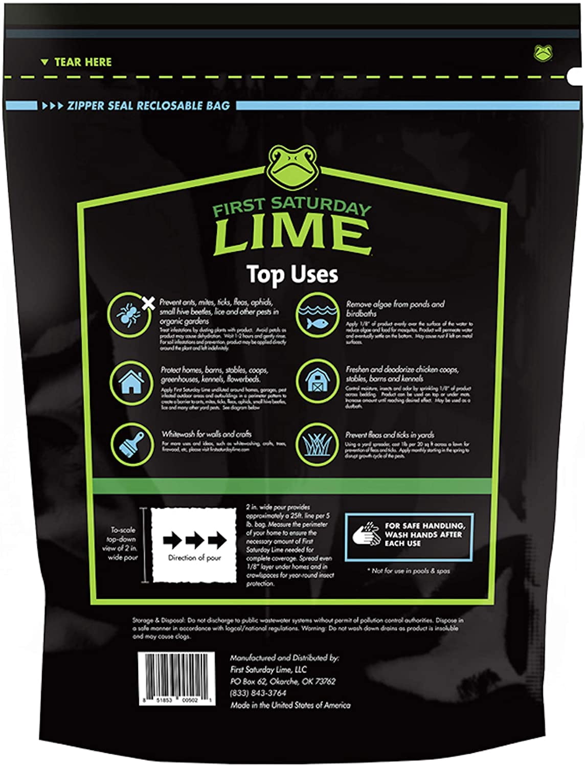 First Saturday Lime, 5lb Bag