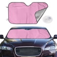 thumbnail image 2 of Balery Pink Windshield Sun Shade, Car Front Window Sunshade Cover ,Automotive Interior Portected Blocks Uv Rays For Car Pickup Truck Suv Accessories- Medium, 2 of 7