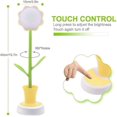 thumbnail image 4 of Kids Desk Lamp - Creative Rechargeable Desk Lamp LED Eye Protection Touch Sensor Table Lamp Dimmable Bedside Lamp with Pen Holder (Yellow), 4 of 5