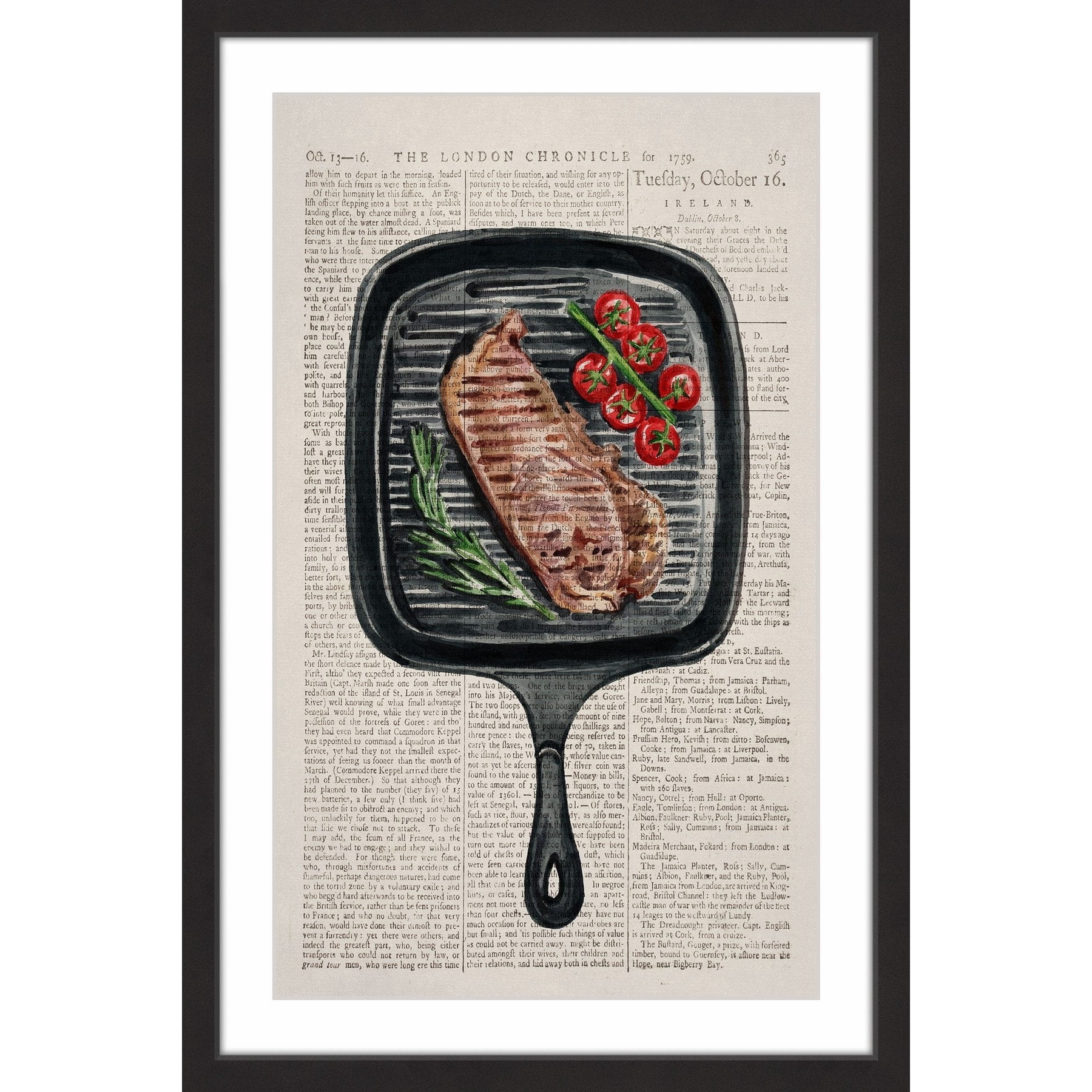 "Sizzling" Framed Painting Print