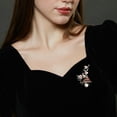 thumbnail image 4 of New Design Clothing Natural Mother Shell Pearl Flower Cheongsam Hanfu Accessories Attic Forbidden City Brooch, 4 of 13