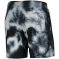 thumbnail image 3 of Men's New Era Black Golden State Warriors Fleece Tie-Dye Shorts, 3 of 3