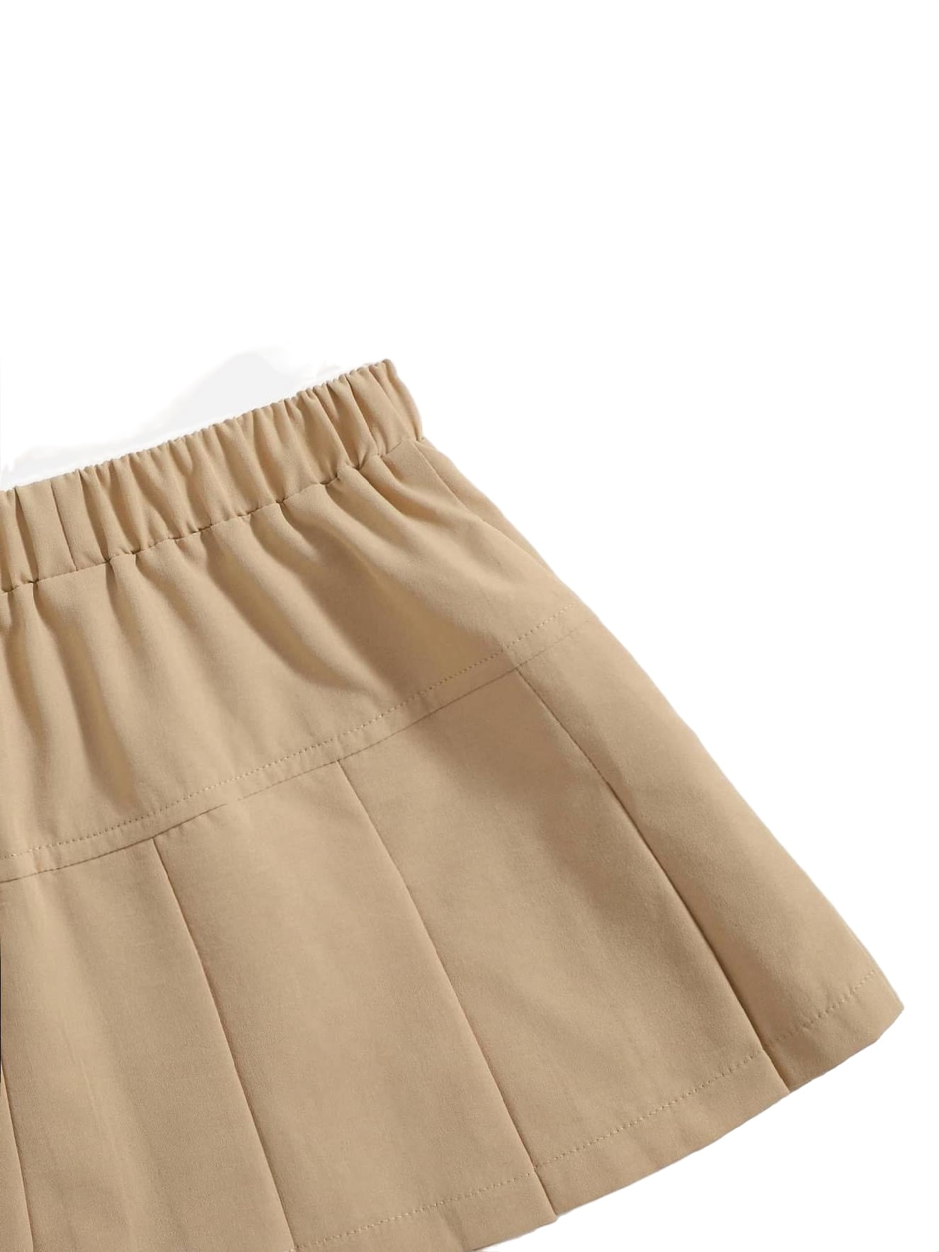 Toddler Girls Solid Pleated Skirt Khaki 130 7 8Y Walmart