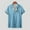 Light Blue, variant on ALLLIST Men Shirts Collared Big And Tall Short Sleeve Hawaiian Button Down Shirts Blue Casual Men's Clothing