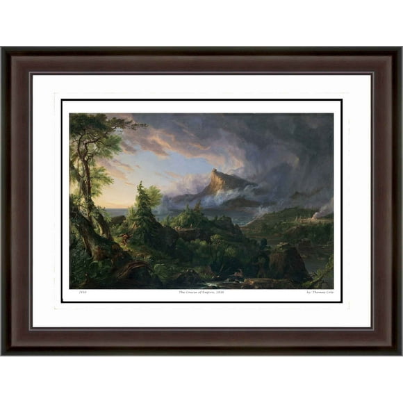 Thomas Cole "The Course of Empire, 1836 Pouces Impression - Hudson River School Ltd Ed.