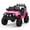 Rose Red, variant on CazToi 12V 2-Seater Kids Ride-On Truck with Parent Remote Control 4WD Electric Car