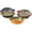 25 oz, variant on Ceramic Pasta Bowls with Handle, Boho Salad Bowl Set of 6 | 25 oz for Cereal, Soup, Serving, Large Colorful Shallow Design, Microwave & Dishwasher Safe