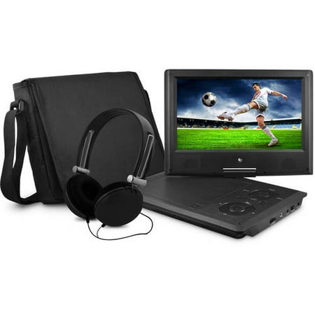 - Ematic 9 Inch Portable DVD Player with Matching Headphones and Bag