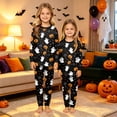 thumbnail image 7 of Halloween Pajamas, Halloween Matching Family Pajamas Pumpkin Ghost Spider Web Print Long Sleeve Two Piece Pj Set Comfort Sleepwear Nightwear Loungewear Spooky Holiday Party Season Photo Outfit, 7 of 7