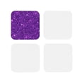 thumbnail image 2 of Kll Square Drink Coasters Set Of 4,Pu Leather Absorbent Coasters Set Decorative Coffee Cup Coasters Housewarming Gift For Home Decor-Purple Glitter, 2 of 9