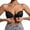 Black, variant on Jelly Bra Binder Bra Lace Strapless Front Buttoned Daily Bra Red M