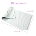 thumbnail image 4 of Carex Slip-Resistant Rubber Bath Mat, Beige, 16 in x 28 in, 1 Ct, 4 of 4
