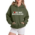 thumbnail image 1 of Ladies Loose Letter Print Hoodie Sweatshirt, 1 of 4