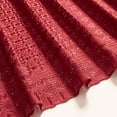 thumbnail image 2 of Cubic Embroidery Eyelet Fabric - Wine Polyester 40" By The Yard, 2 of 3