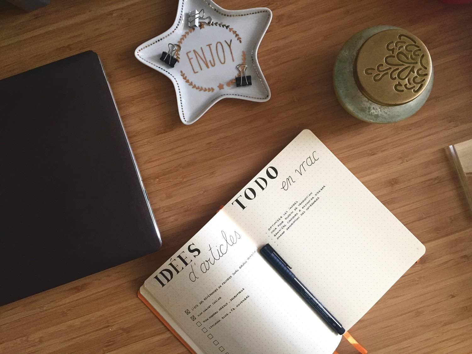 Rhodia Softcover Goalbook - Dot grid 224 Numbered pages - 6 x 8 1/4 - Sapphire