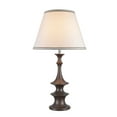 thumbnail image 3 of Aspen Creative 40059, 29 1/2" High Transitional Table Lamp, Brown Finish and Empire Shaped Lamp Shade in Off White, 16" Wide, 3 of 4