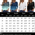 thumbnail image 3 of Tshirts Women Trendy Women's T Shirt Tee Button Long Sleeve Daily Weekend Fashion Basic V- Neck Regular Top With Pocket, 3 of 6