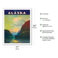 thumbnail image 2 of This is Alaska - The Alaska Line - Alaska Steamship Company - Vintage Ocean Liner Travel Poster by Sydney Laurence c.1930 - Fine Art Matte Paper Print (Unframed) 11x14in, 2 of 4
