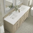 thumbnail image 3 of James Martin Vanities 72" Double Vanity, Light Natural Oak w/ 3 CM White Zeus Quartz Top, 3 of 7