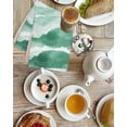thumbnail image 4 of Green Coastal Beach Kitchen Dish Towels for Drying Dishes Set of 2, Modern Oil Painting Nautical Waffle Weave Microfiber Hand Tea Bathroom Towels Quick Dry & Absorbent Towel 15.7x23.6, 4 of 7