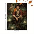 thumbnail image 3 of Qisvanset 12x16 Inch Vintage Man Smoking Portrait Canvas Print Wall Art, 3 of 5