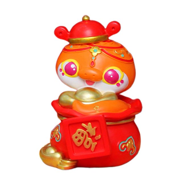 Adornos de año nuevo, año de la serpiente, figuritas de serpiente 2025, serpiente china para el nuevo año de primavera, decoraciones, manualidades, año Q2E5