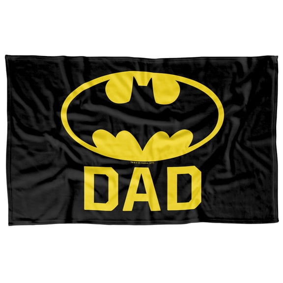Batman Bat Dad Fleece Blanket 36' x 58',Bat Dad
