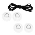thumbnail image 3 of Ensemble de Coussinet en D en Acier Inoxydable, Patch en PVC et Cordon de Choc de 5 mm pour Kayak, Canots, Gréement, Bateau Gonflable en PVC, Radeau, Dinghy, Accessoires de Kayak, Blanc, 3 of 4