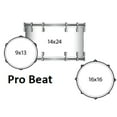 thumbnail image 5 of Ludwig NeuSonic 3-Piece Pro Beat Shell Pack With 24" Bass Drum Ebony Pearl, 5 of 5
