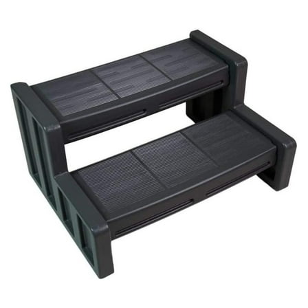 29 Inch Deluxe Resin Multi Purpose Home Garden Garage Spa and Hot Tub Steps, Black