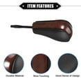 thumbnail image 4 of Unique Bargains Automatic Gear Shift Knob Stick for BMW E81 2006-2011 for BMW E82 2006-2013 Black Brown Mahogany Pattern, 4 of 6