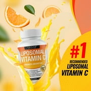 Toplux Liposomal Vitamin C 2100mg - Immune Support Supplement High Absorption Fat Soluble Vit C 60 Count 2 Pack