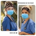 thumbnail image 3 of Jiueut Christmas Nurse Button Headband Gingerbread Man Nursing Headbands with Buttons for Mask Sports Headbands for Women Thin Wide Headbands for Girls Non Slip, 3 of 7