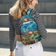 thumbnail image 5 of Disketp Sea World Mochila de Lona Estampada, Mochila Escolar de Viaje Ligera para Estudiantes y Portátil-Medium, 5 of 5