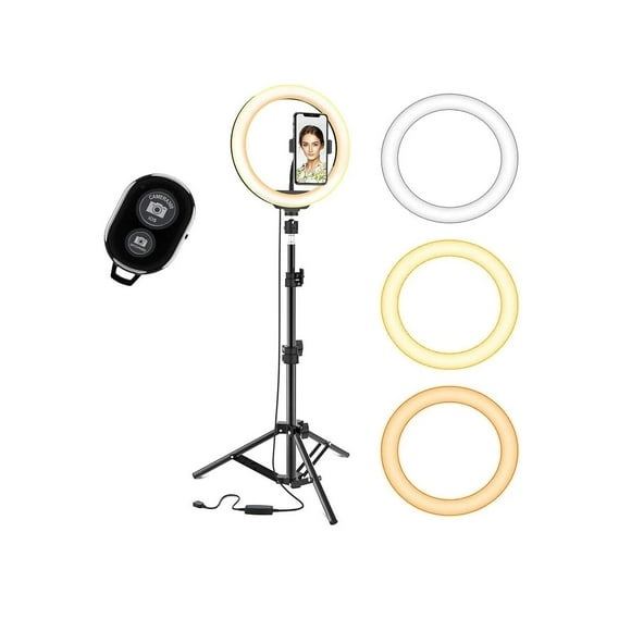 12inch Ring Light With Tripod Selfie Ring Light With 67inch Tripod Stand Light Ring For Video Recording Live Streaming Compatible With Phones Cameras